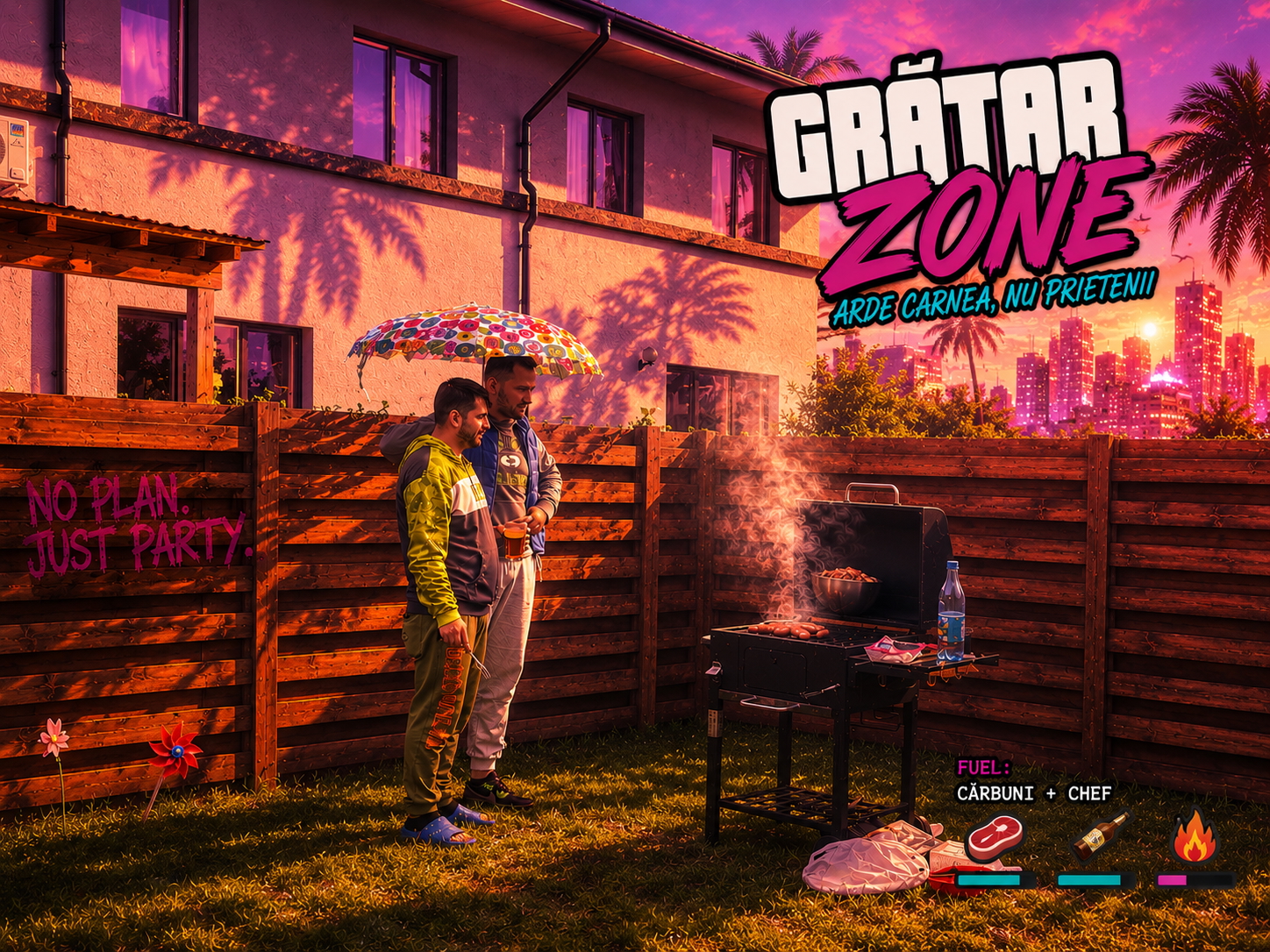Grătar Zone - Arde carnea, nu prietenii